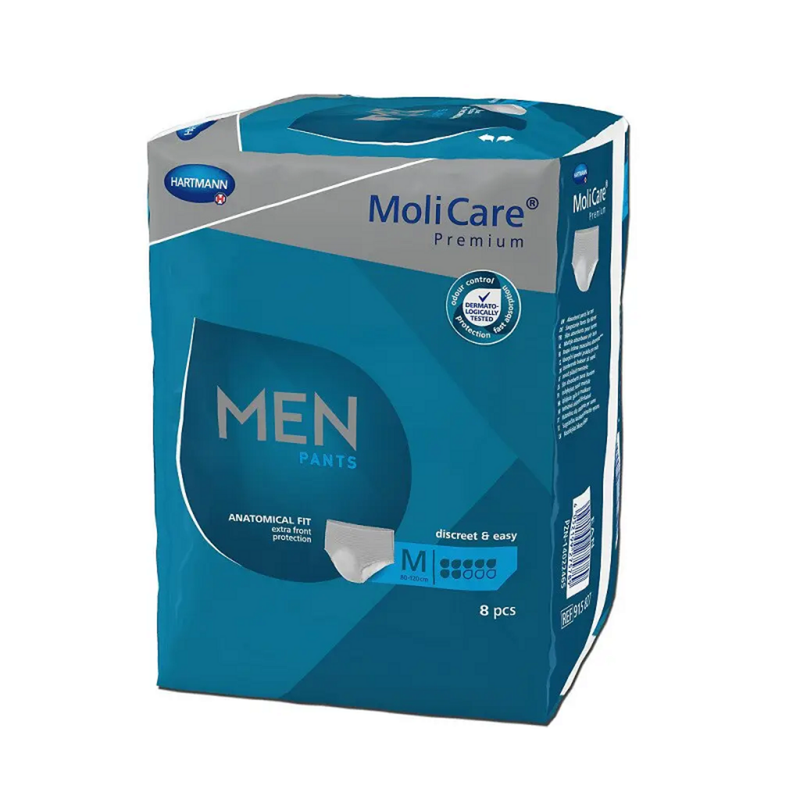 Труси поглинаючі для чоловіків MoliCare® Premium MEN PANTS 7 крапель M 8шт/пак